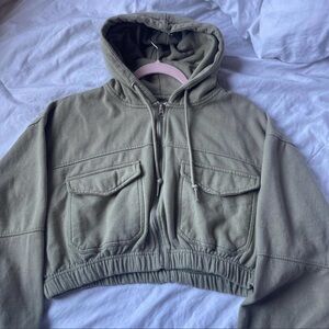 Ashley Stewart Olive Jean Jacket